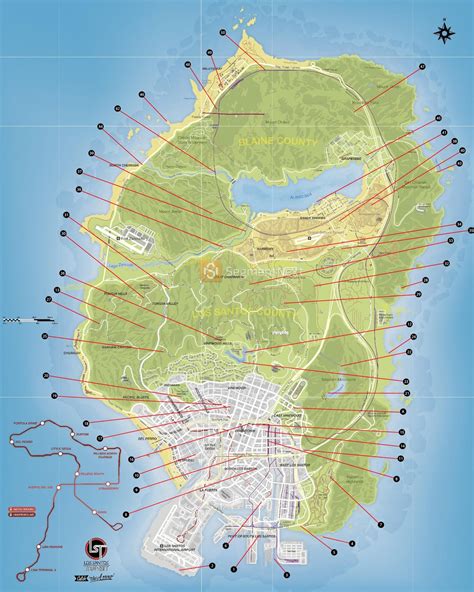 gta 5 parts map